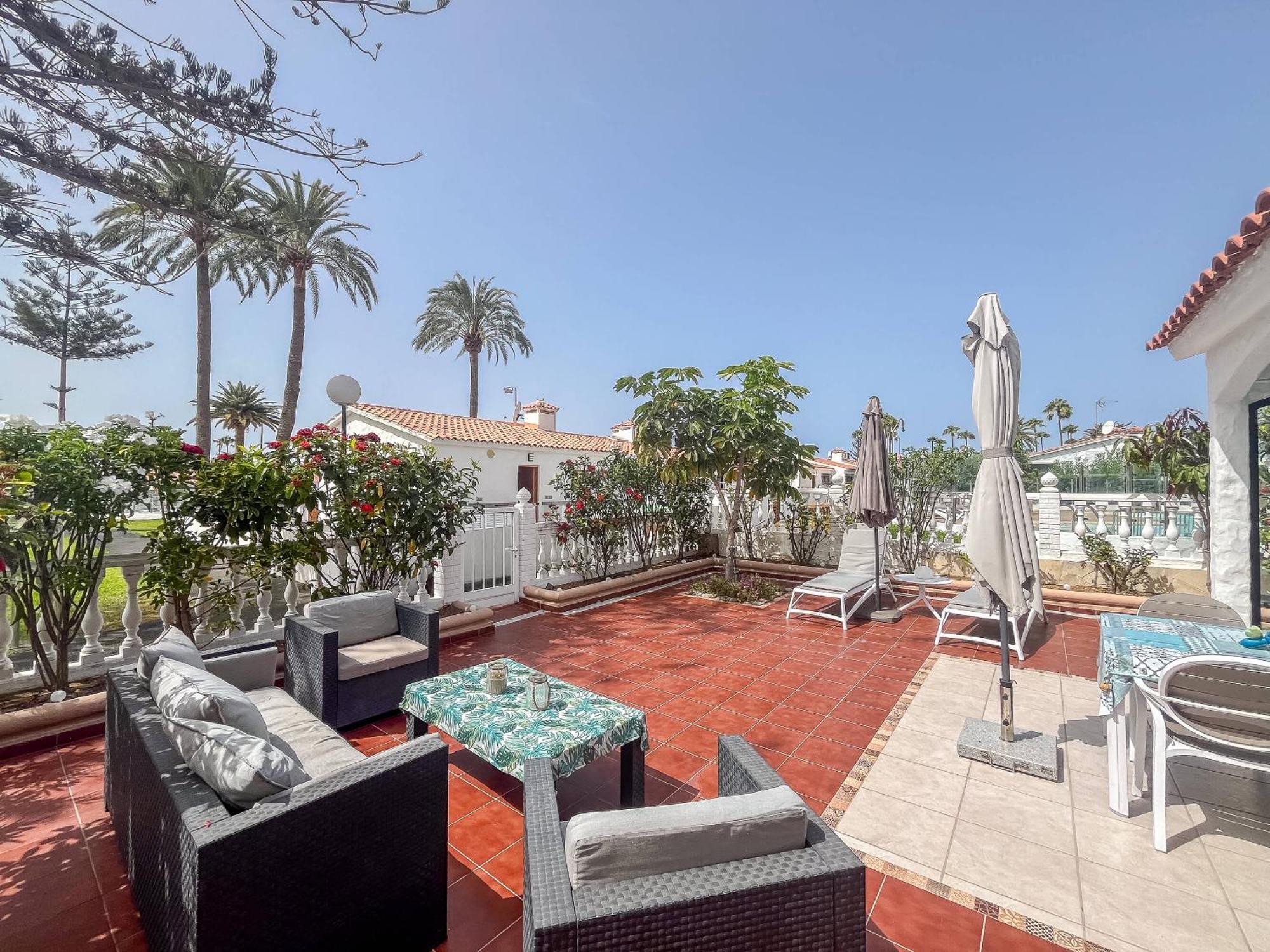 Apartamento Santa Barbara Playa del Inglés terraza privada y piscina Maspalomas  Exterior foto